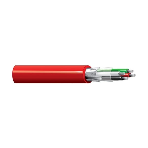 Belden Multi-Conductor Cable, TNC, 18 AWG, 3 C, Red, FEP, Stranded, 300V AC, Indoor/Outdoor, 5000 ft 88770 0025000 - main